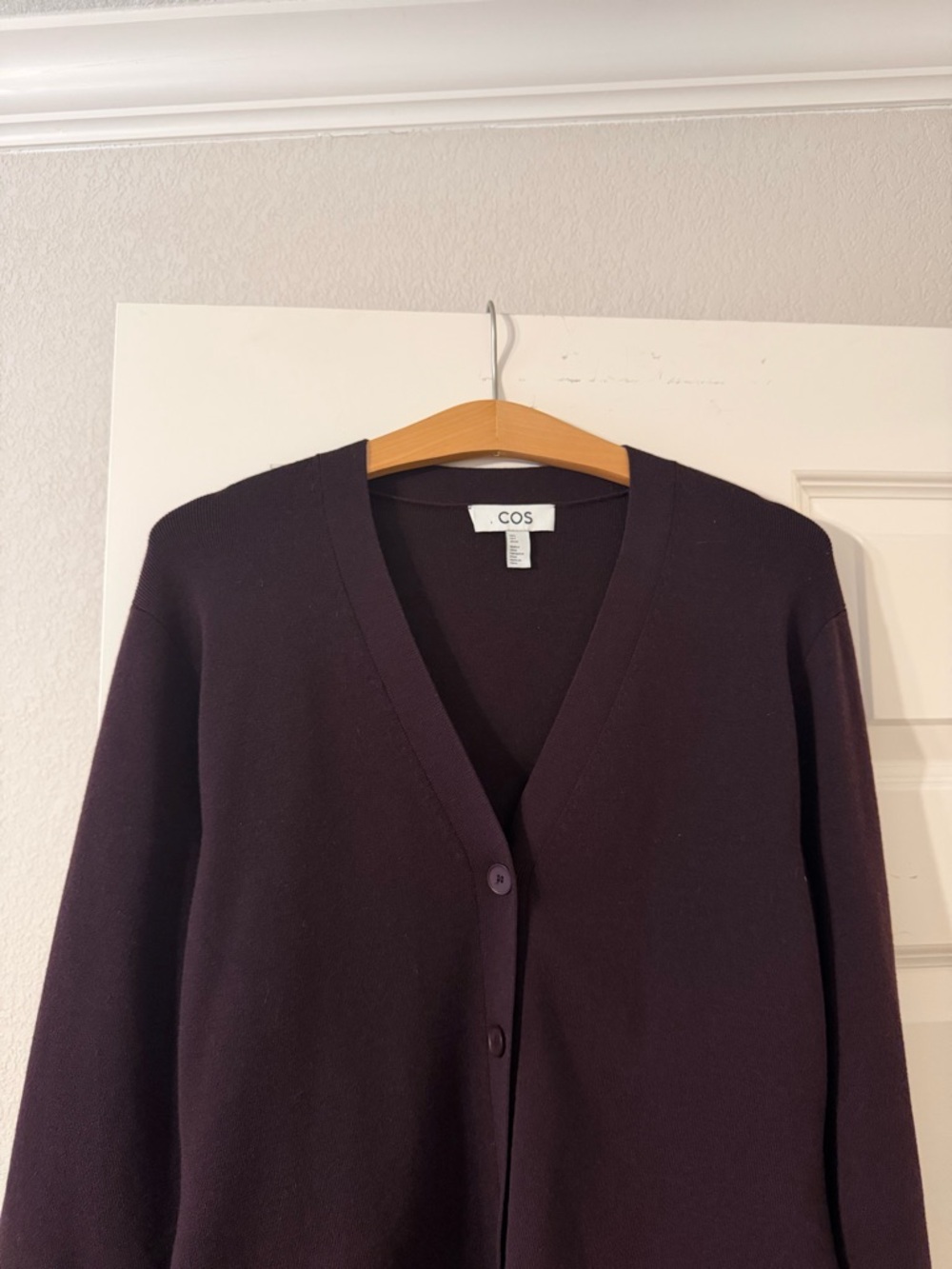 COS V-Neck Button Cardigan - Picture 5 of 10